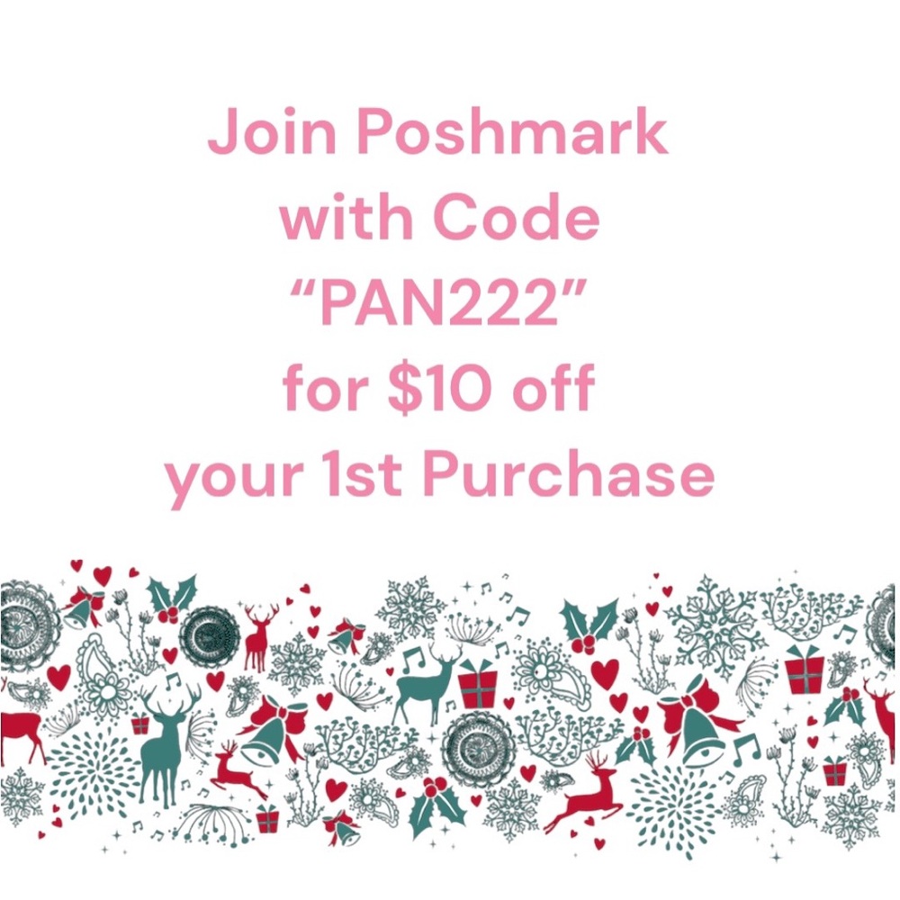 Join Poshmark with code PAN222, & receive $10 off first purchase!
